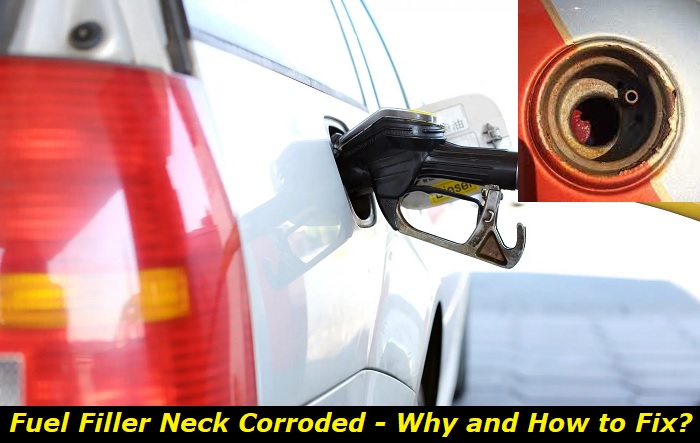 fuel filler neck corroded how to fix
